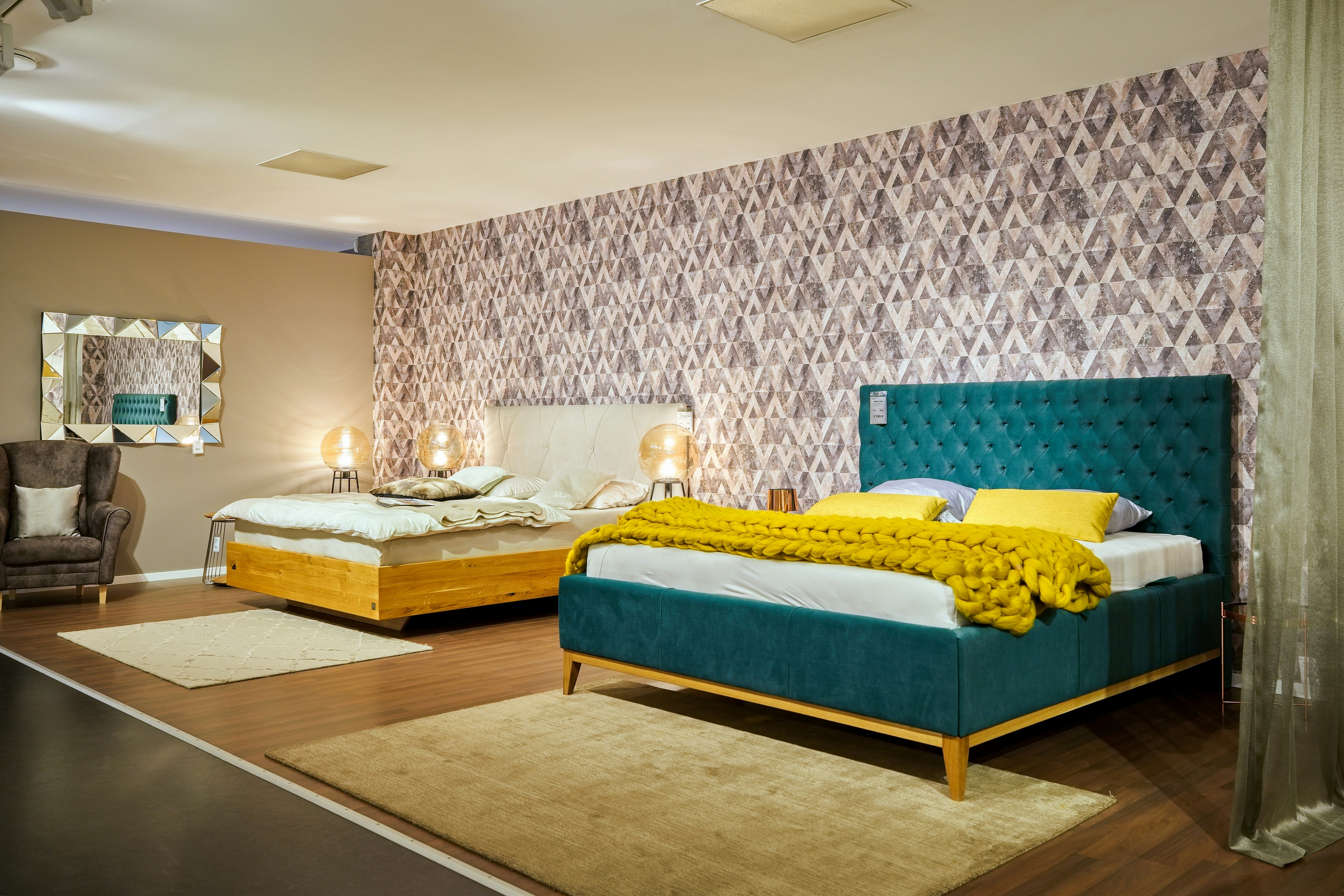 Scandinavian Twin Bed Set