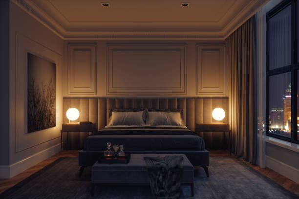 Executive Paneled Headboard Bed