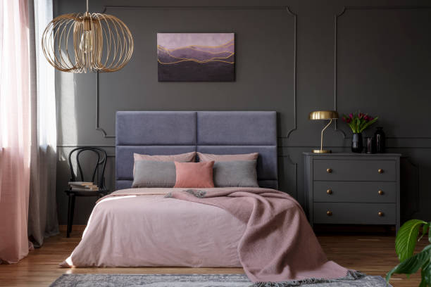 Contemporary Panel Headboard Bed