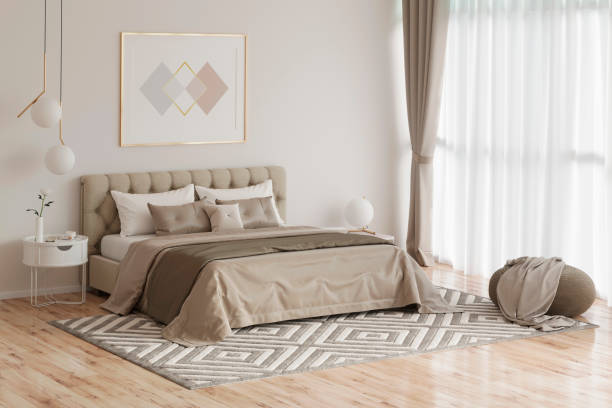 Scandinavian Channel Tufted Bed